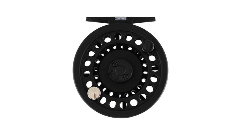 Shakespeare Cedar Canyon Premier Fly Reel, 1.0/1, Right/Left, 7/8, Black, SRECCP78