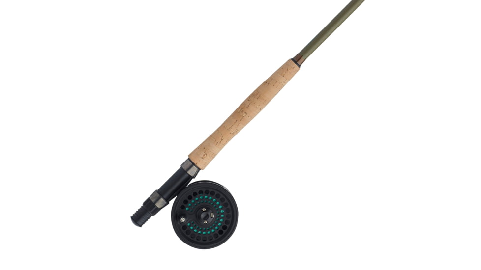 Shakespeare Cedar Canyon Stream Fly Kit, 1.0/1, Right/Left, 5/6, 8ft. 6in. Rod Length, Fly Power, 3 Pieces Rod, Olive Green, SKITCCL86F56W