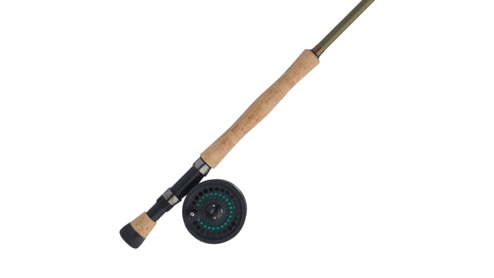 Shakespeare Cedar Canyon Stream Fly Kit, 1.0/1, Right/Left, 7/8, 9ft. Rod Length, Fly Power, 3 Pieces Rod, Olive Green, SKITCCL9F78W