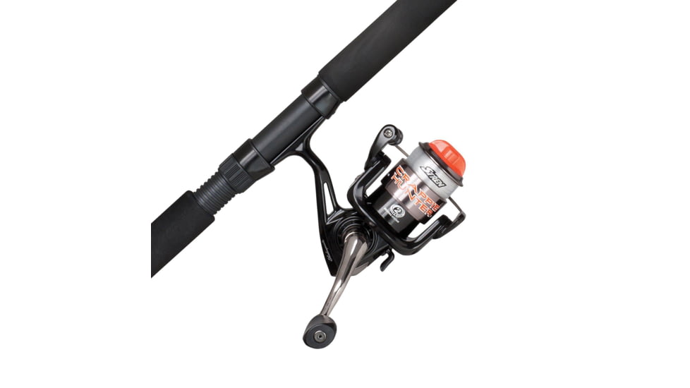 Shakespeare Crappie Hunter Spinning Combo, 5.2/1, Right/Left, 25, 9ft. Rod Length, Light Power, 2 Pieces Rod, CH9025SPBO