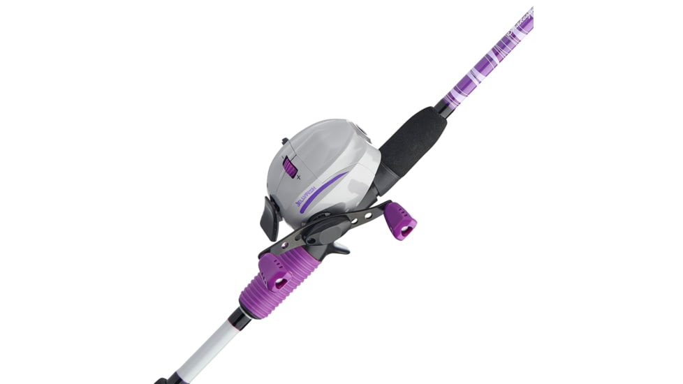 Shakespeare Jellyfish Spincast Combo, 3.5/1, 5, 5ft. 6in. Rod Length, Medium Power, 2 Pieces Rod, Purple, JLYF10/56M-P