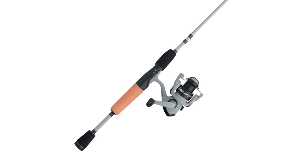 Shakespeare Lady Agility Gel-Tech Spinning Combo, 5.5/1, Right/Left, 30, 6ft. Rod Length, Medium Power, Fast Action, 2 Pieces Rod, Coral, LAGGT30/602M