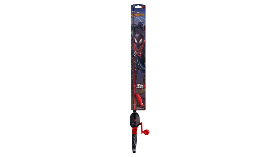 Shakespeare Marvel Miles Morales Beginner Kit, 3.1/1, 5, 2ft. 6in. Rod Length, Medium Power, 1 Piece Rod, MILESKIT-B