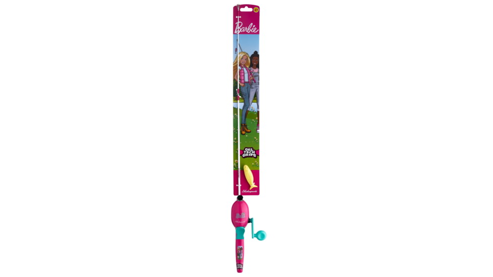 Shakespeare Mattel Barbie Beginner Kit, 3.1/1, 5, 2ft. 6in. Rod Length, Medium Power, 1 Piece Rod, BARBIEKIT-B