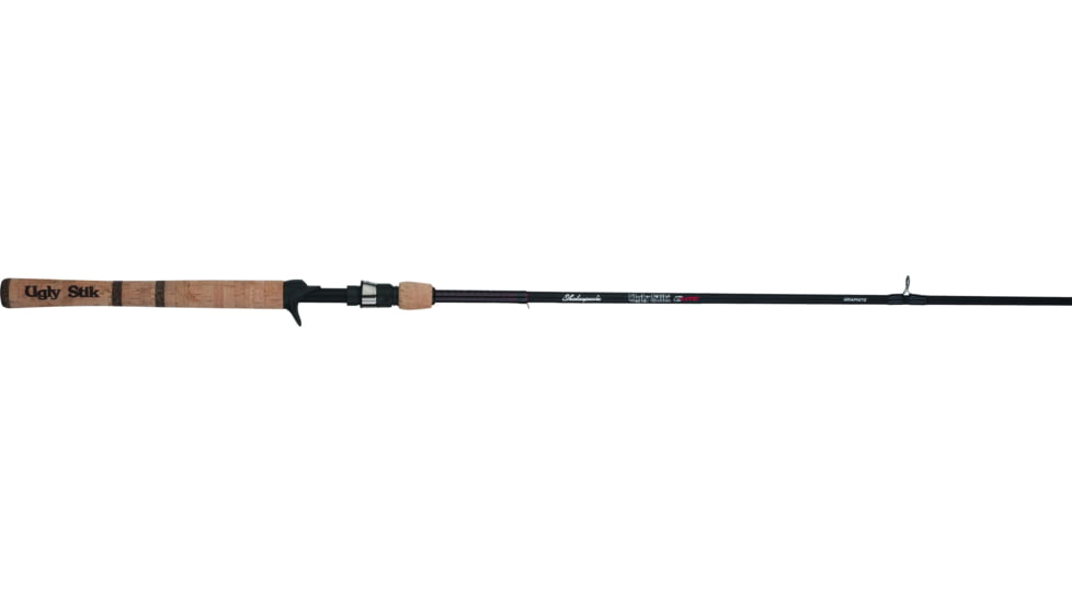 Shakespeare Ugly Stik Elite Cast Rod, 1 Piece, Fast, Medium-Heavy, 1/4-3/4oz Lures, 10 lb, 20lb Line, 66, USECA661MH
