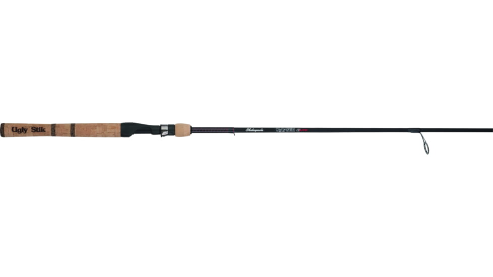 Shakespeare Ugly Stik Elite Spinning Rod, 2 Piece, Fast, Light, 1/16-3/8oz Lures, 4 lb, 8lb, 6 Guides, 56, USESP562L