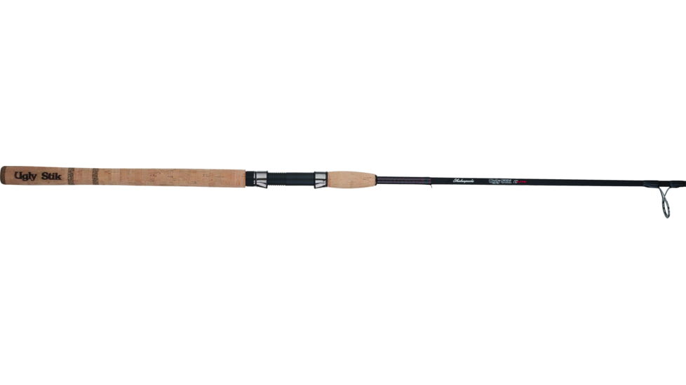 Shakespeare Ugly Stik Elite Spinning Rod, 2 Piece, Moderate/Fast, Medium-Light, 1/8-5/8oz Lures, 4 lb, 10lb Line, 9, USESSP902ML