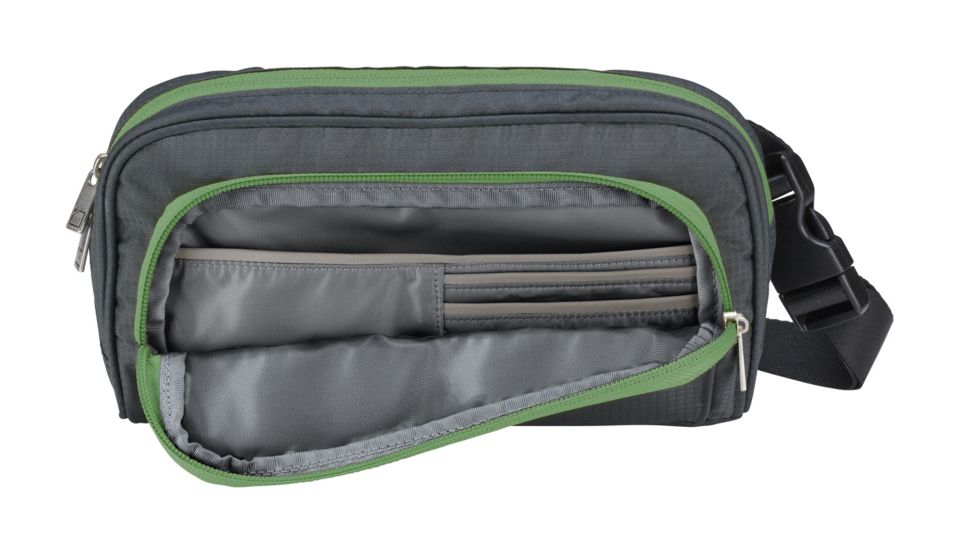 She Travels RFID-Body Wallet, Charcoal, 1260CHR