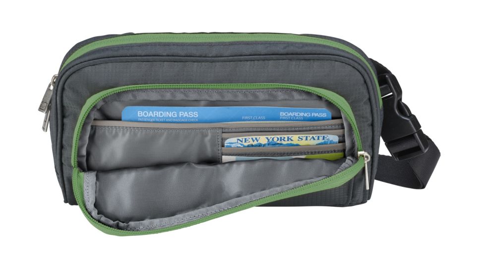 She Travels RFID-Body Wallet, Charcoal, 1260CHR