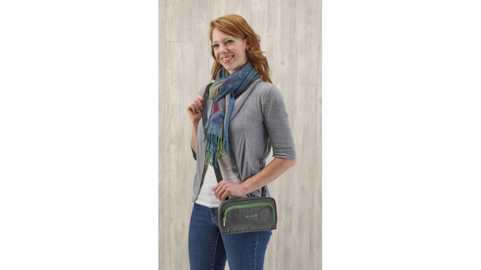 She Travels RFID-Body Wallet, Charcoal, 1260CHR