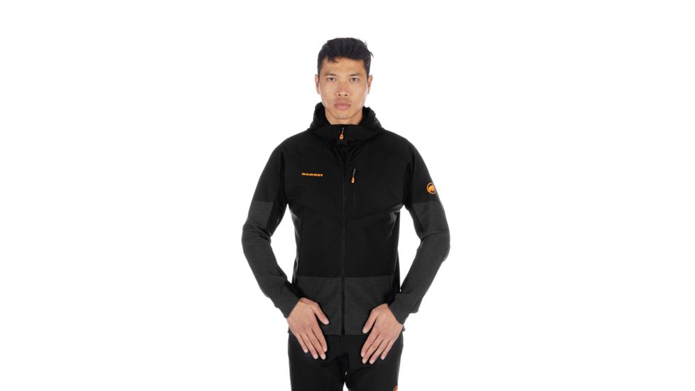 SHED, Mammut Eisfeld Light SO Hoody - Mens, Black, Medium, 1011-00020-0001-114-DEMO