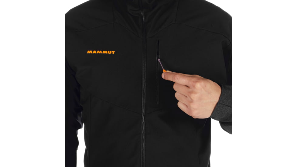 SHED, Mammut Eisfeld Light SO Hoody - Mens, Black, Medium, 1011-00020-0001-114-DEMO