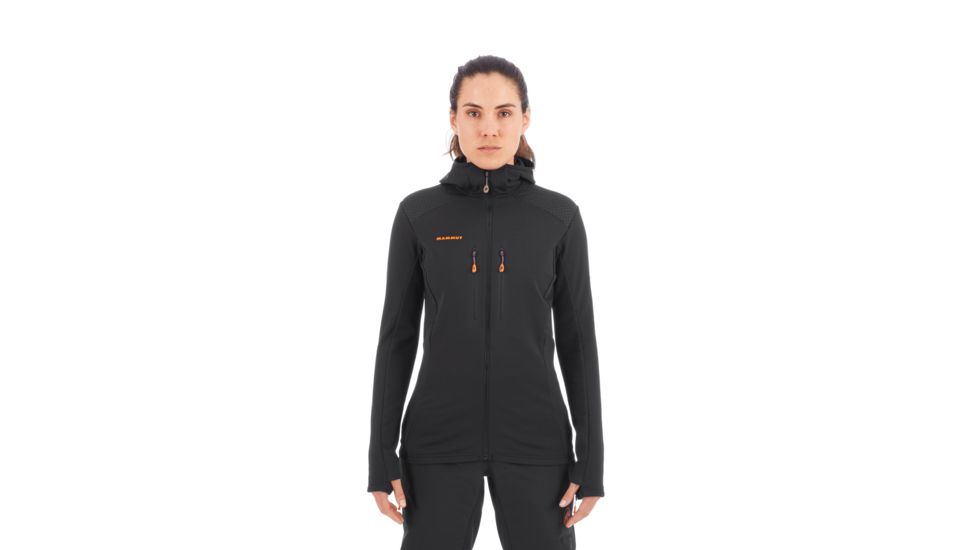 SHED, Mammut Eiswand Advanced ML Hooded Jacket - Womens, Black, Small, 1014-00740-0001-113-DEMO