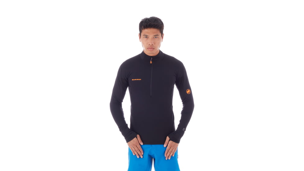 SHED, Mammut Moench Advanced Half Zip Longsleeve - Mens, Black, Medium, 1016-00540-0001-114-DEMO