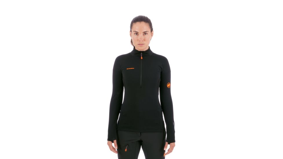 SHED, Mammut Moench Advanced Half Zip Longsleeve - Womens, Black, Small, 1016-00550-0001-113-DEMO