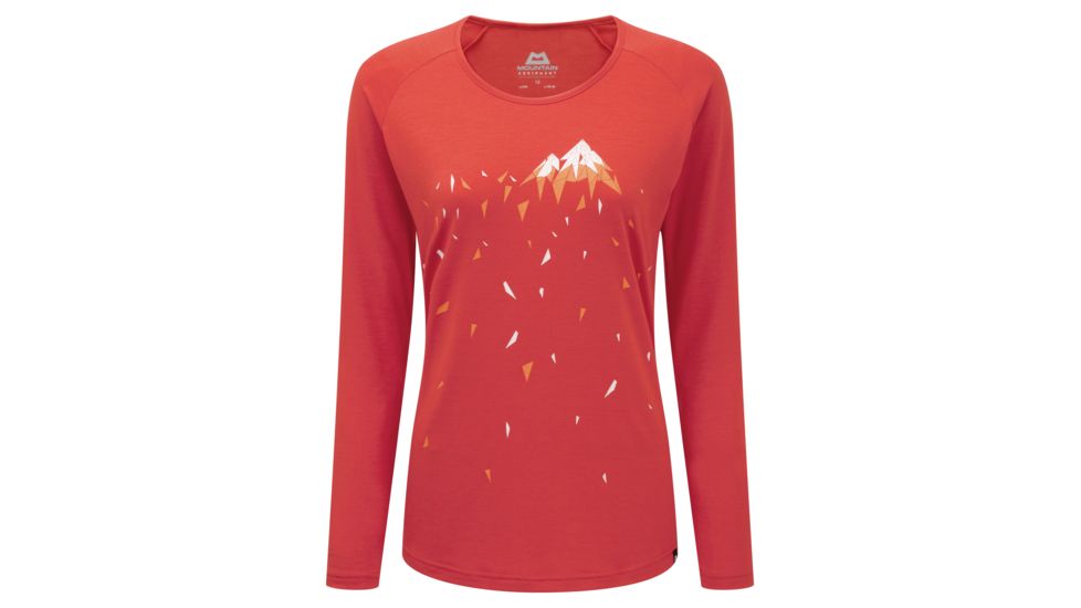 Shed, Mountain Equipment Crystalline Long Sleeve Tee - Womens, Lava, 12, ME-001839-1128-12-DEMO