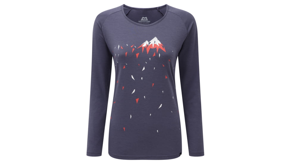 Shed, Mountain Equipment Crystalline Long Sleeve Tee - Womens, Welsh Slate, 12, ME-001839-1133-12-DEMO