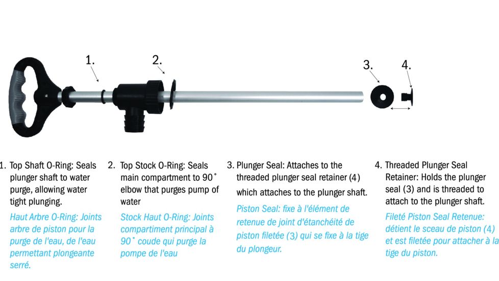 Shed, Seattle Sports Breakaway Bilge Pump Replacement Parts Kit