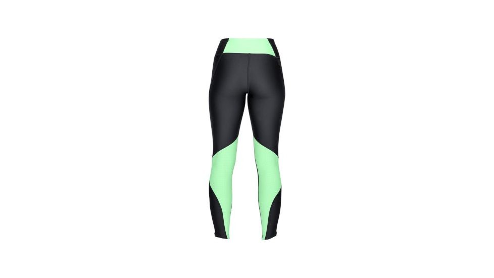 SHED, Under Armour Armour Fly Fast Tight - Womens, Black/Green Typhoon, Small, 1285127-2-S