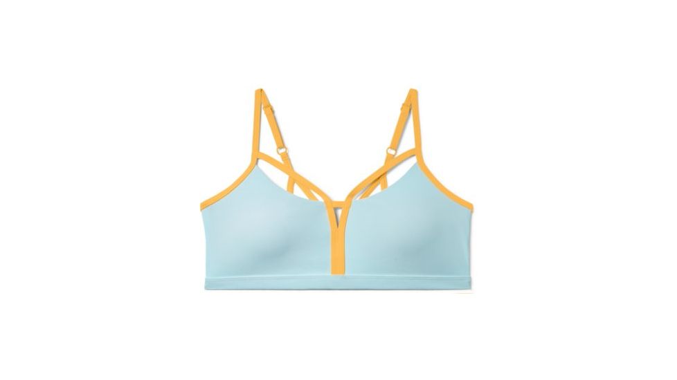 SHED, Under Armour Armour Swim Strappy Top - Womens, Fuse Teal/ Mango Orange, Small, 1325816-469-S