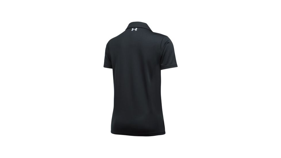 SHED, Under Armour Corporate Tech Polo - Womens, Black/White, Small, 1309537-1-S