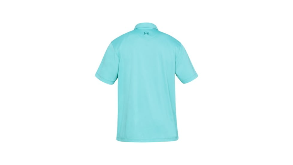 SHED, Under Armour Dockside Fish Tech Polo - Mens, Azure Teal, Large, 1321578-312-L