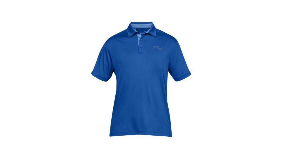 SHED, Under Armour Dockside Fish Tech Polo - Mens, Blue Strike, Large, 1321578-483-L