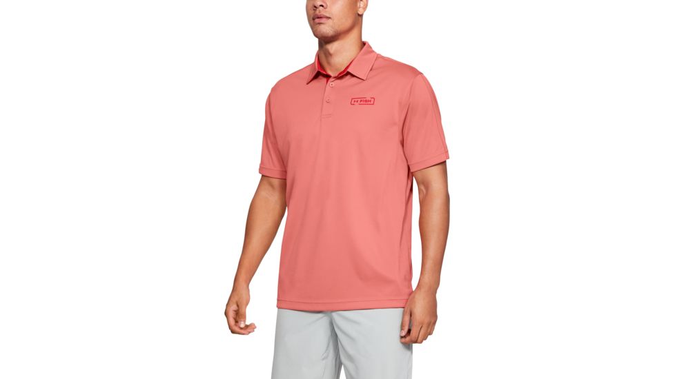 SHED, Under Armour Dockside Fish Tech Polo - Mens, Coho, Large, 1321578-811-L