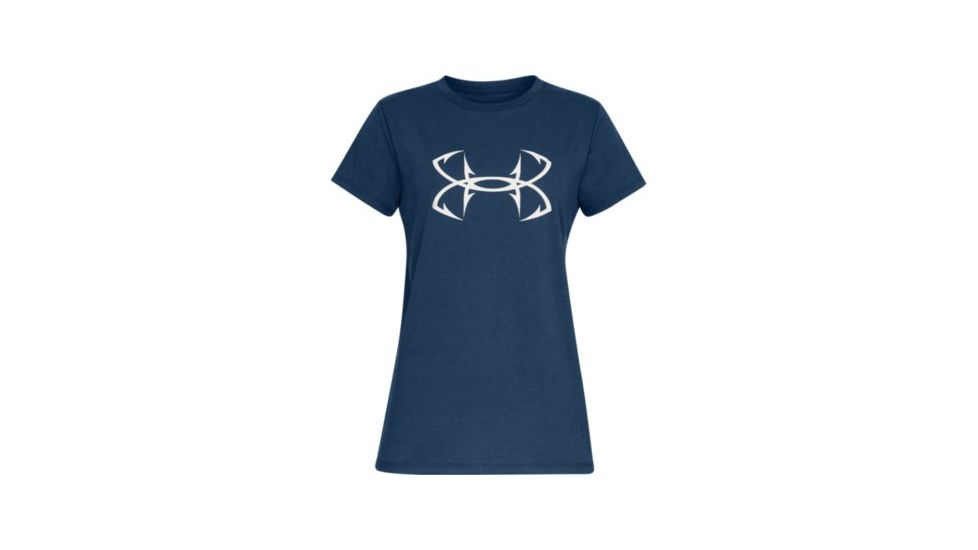 SHED, Under Armour Fish Hook Logo Shirt - Womens, Petrol Blue, Small, 1331203-437-S