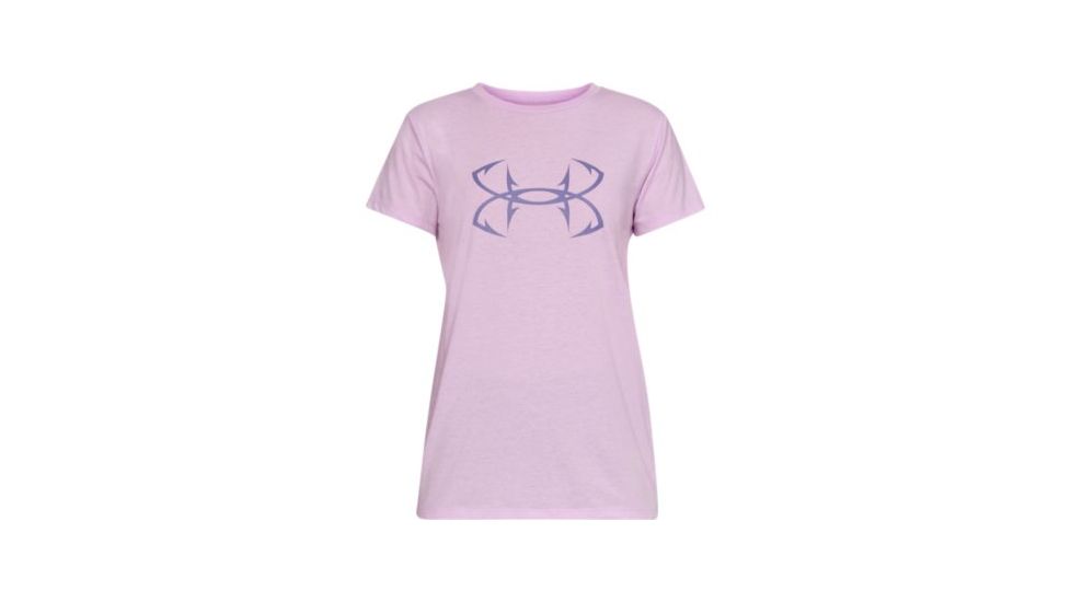 SHED, Under Armour Fish Hook Logo Shirt - Womens, Purple Ace, Small, 1331203-543-S