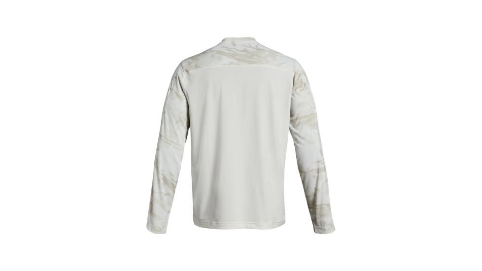 SHED, Under Armour Iso Chill Shorebreak Camo Crew Shirt - Mens, Onyx White, Large, 1341816-112-L