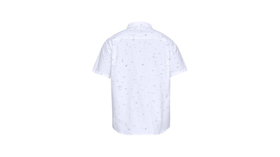 SHED, Under Armour Legacy Woven Short Sleeve Shirt - Mens, White, Large, 1304641-103-L