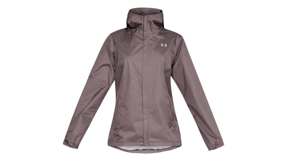 SHED, Under Armour Overlook Rain Jacket - Womens, Ash Taupe/Tetra Gray, Small, 1342794-569-S