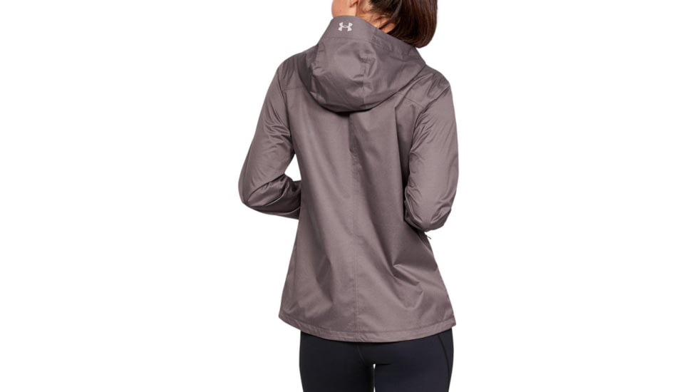 SHED, Under Armour Overlook Rain Jacket - Womens, Ash Taupe/Tetra Gray, Small, 1342794-569-S