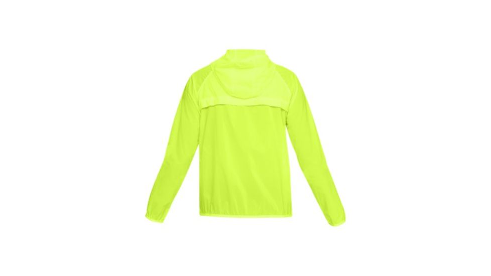 SHED, Under Armour Qualifier Storm Packable Jacket - Womens, High-Vis Yellow/Black, Small, 1326558-731-S