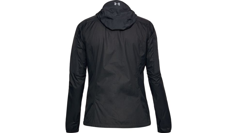 SHED, Under Armour Scrambler Hybrid Rain Jacket - Womens, Black/Black, Small, 1314605-2-S