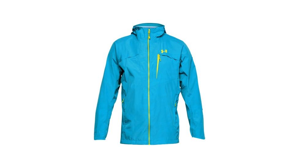 SHED, Under Armour Scrambler Rain Jacket - Mens, Cruise Blue, Large, 1306193-899-L