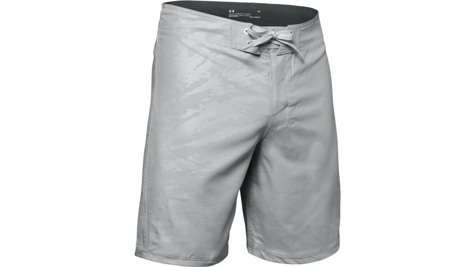 SHED, Under Armour Shore Break Embossed Boardshort - Mens, Mod Gray, 34, 1325890-11-35-DEMO
