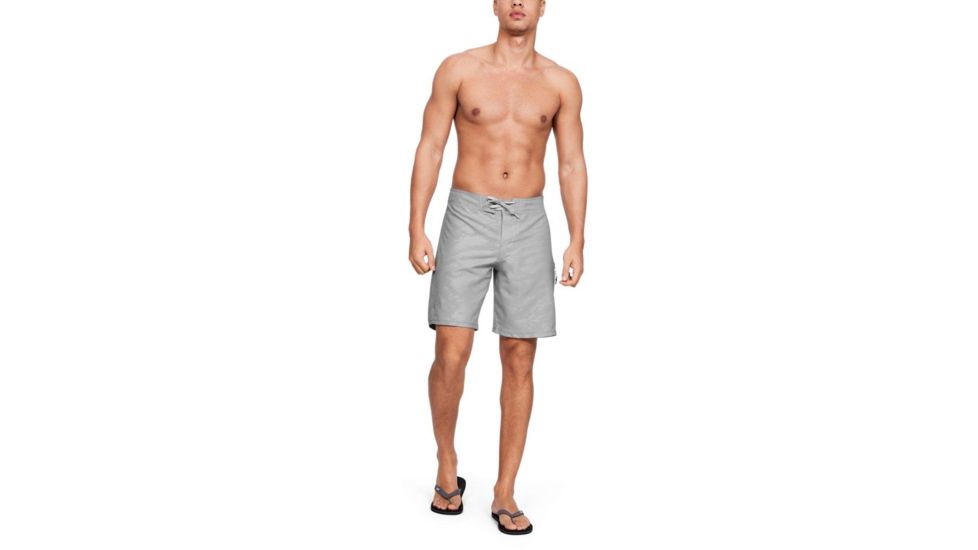 SHED, Under Armour Shore Break Embossed Boardshort - Mens, Mod Gray, 34, 1325890-11-35-DEMO