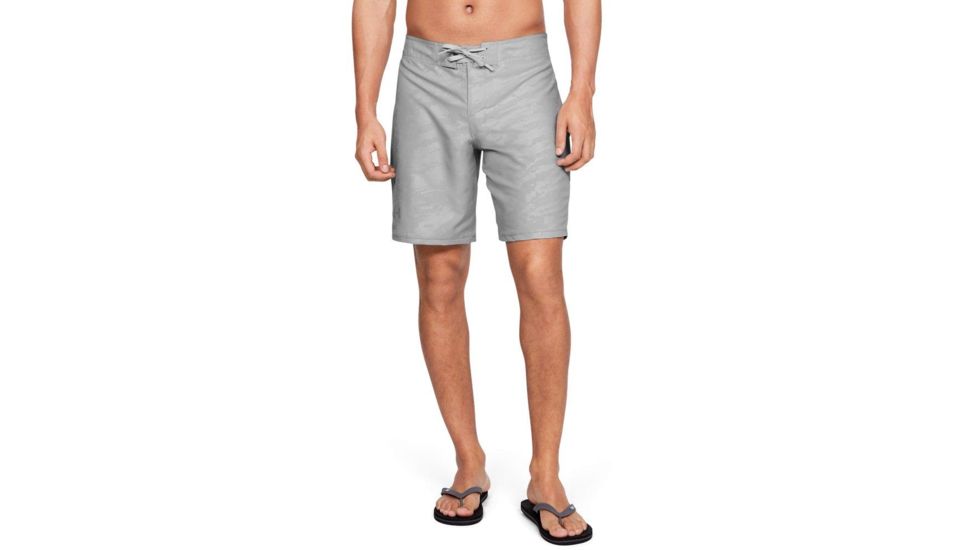 SHED, Under Armour Shore Break Embossed Boardshort - Mens, Mod Gray, 34, 1325890-11-35-DEMO