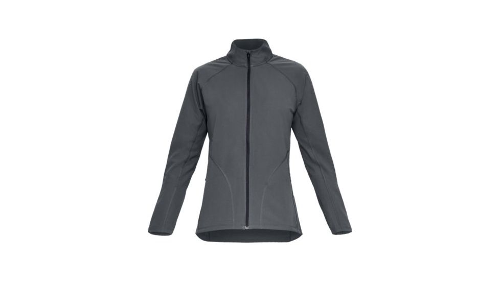 SHED, Under Armour Storm Launch Graphic Jacket - Womens, Pitch Gray / Mango Orange, Small, 1326514-12-S