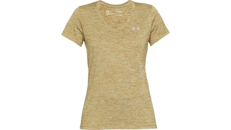 SHED, Under Armour Tech - Twist Short Sleeve Shirt - Womens, Mod Gray, Small, 1258568-360-S