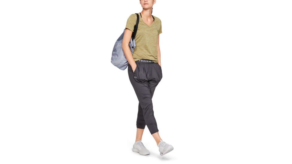 SHED, Under Armour Tech - Twist Short Sleeve Shirt - Womens, Mod Gray, Small, 1258568-360-S