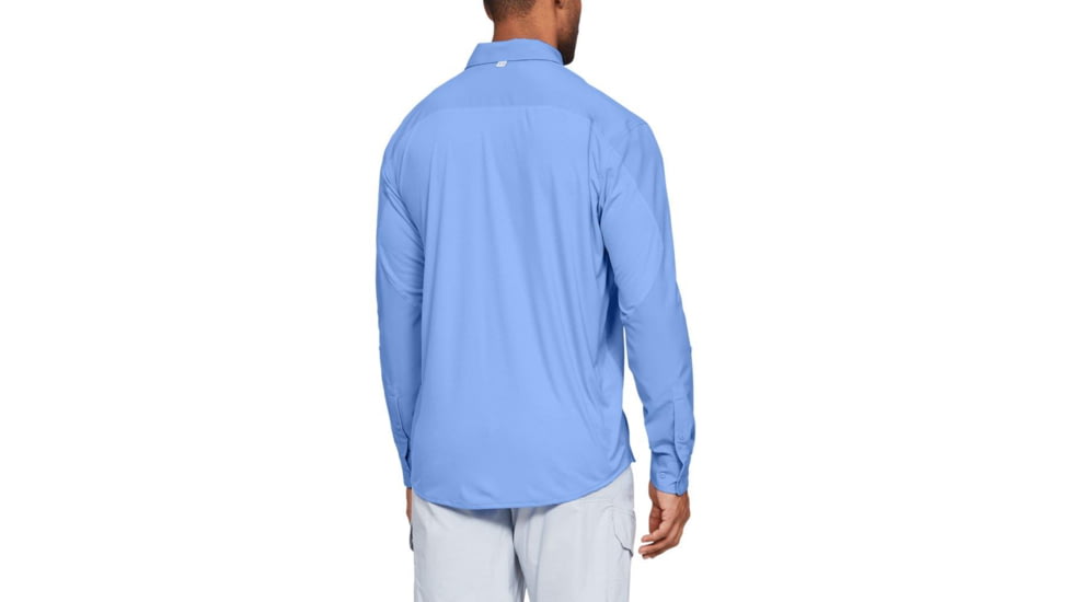 SHED, Under Armour Tide Chaser Hybrid Long Sleeve Woven Shirt - Mens, Carolina Blue, Large, 1341689-475-L