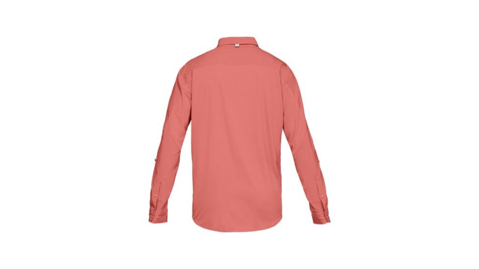 SHED, Under Armour Tide Chaser Hybrid Long Sleeve Woven Shirt - Mens, Coho, Large, 1341689-811-L
