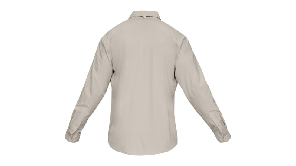 SHED, Under Armour Tide Chaser Hybrid Long Sleeve Woven Shirt - Mens, Khaki Base, Large, 1341689-289-L