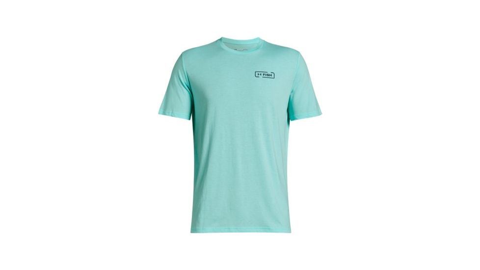 SHED, Under Armour Tuna Flag Tee - Mens - Mens, Neo Turquoise, Large, 1328138-361-L