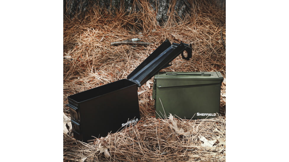 Sheffield 30 Cal Metal Field Box, Black, 12641