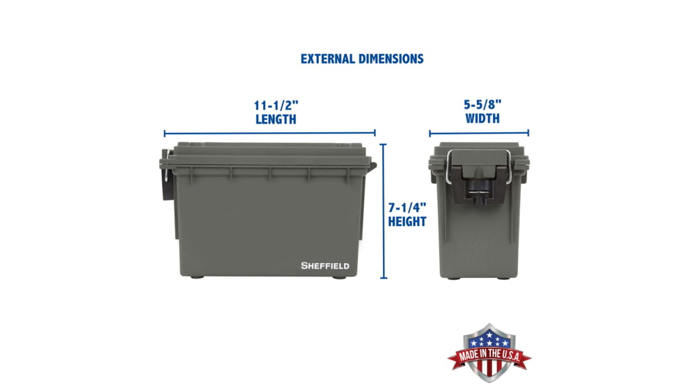 Sheffield Field Box, Olive Drab Green, 12726