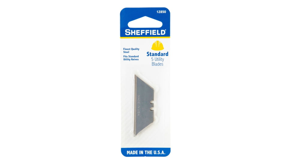 Sheffield Standard 5 Utility Blades, Silver, 12850